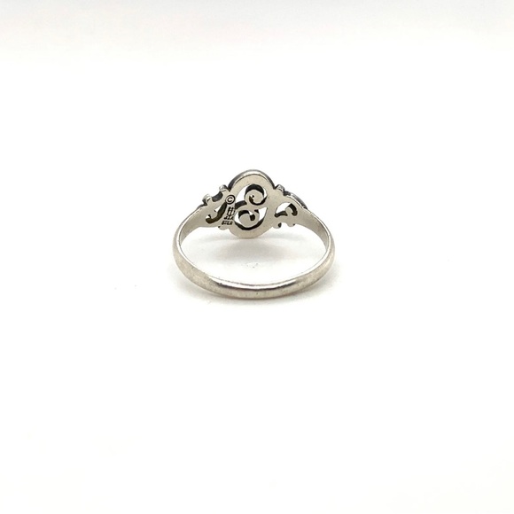 James Avery Sterling Silver Small Scroll Design Ring, size 7 - Picture 4 of 5